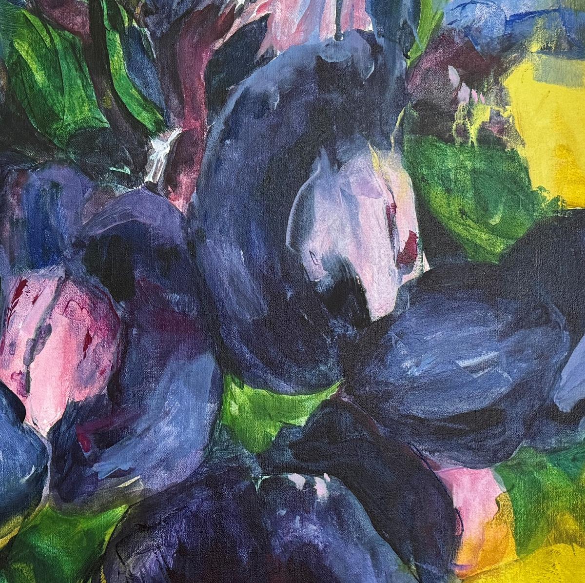 Blackland Blues Expresionismo Abstracto  Artista de Texas  Enmarcado Blackland Prairie - Painting Expresionismo abstracto de Connie Connally