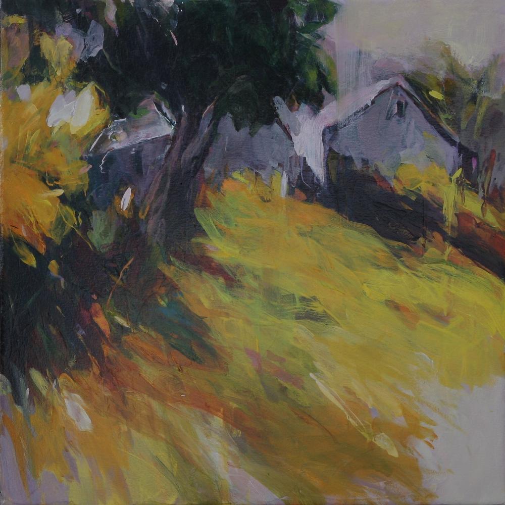 Sul campo di senape selvatica  Prateria di Blackland  Espressionismo astratto Arte del Texas - Painting Impressionismo astratto di Connie Connally