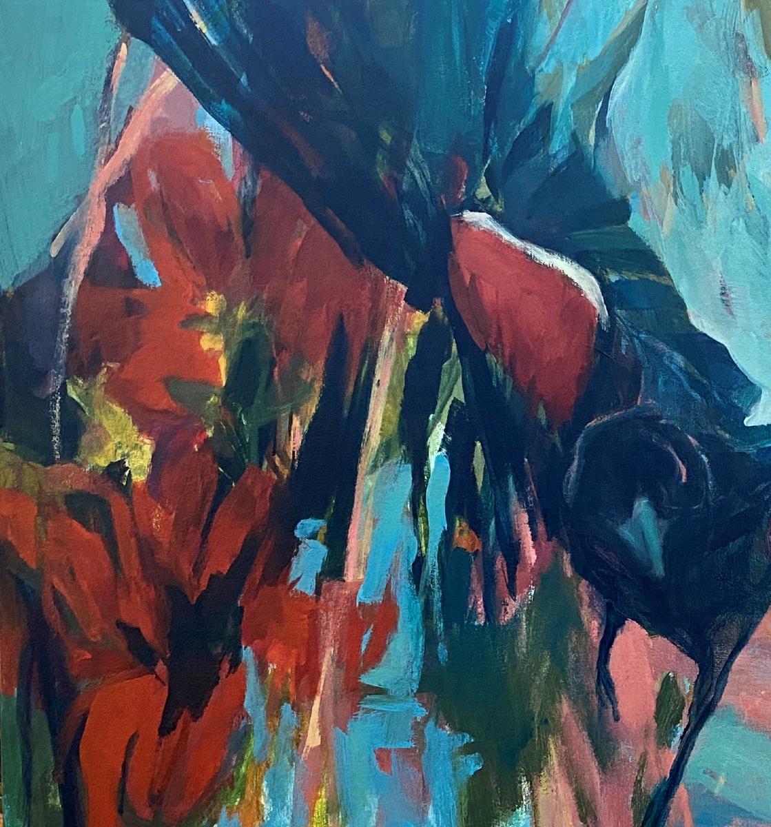 Through the Reeds  Blackland Prairie of Texas Abstract Expressionism TX Artist For Sale 1