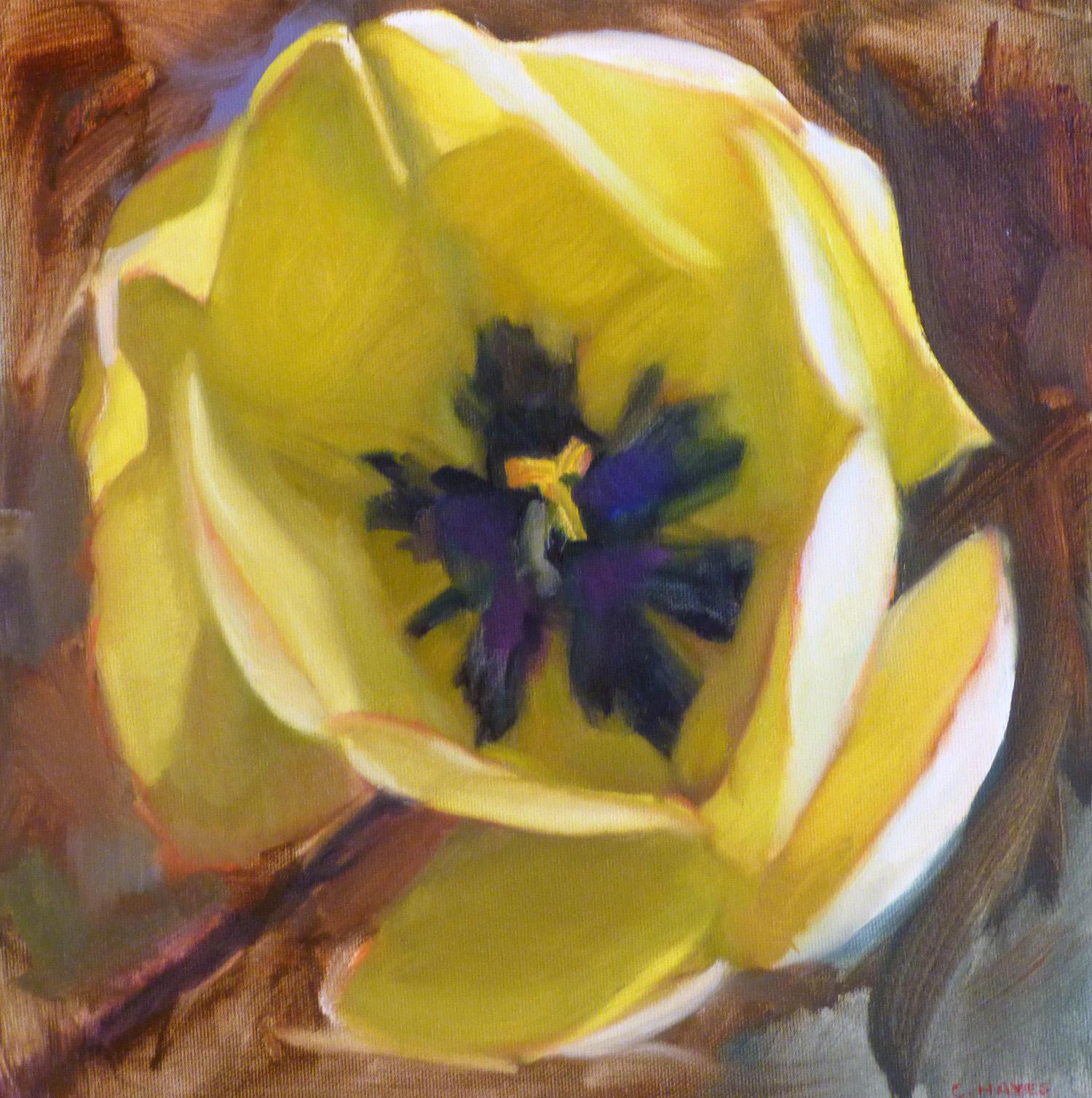 Connie Hayes Still-Life Painting - Tulip 11