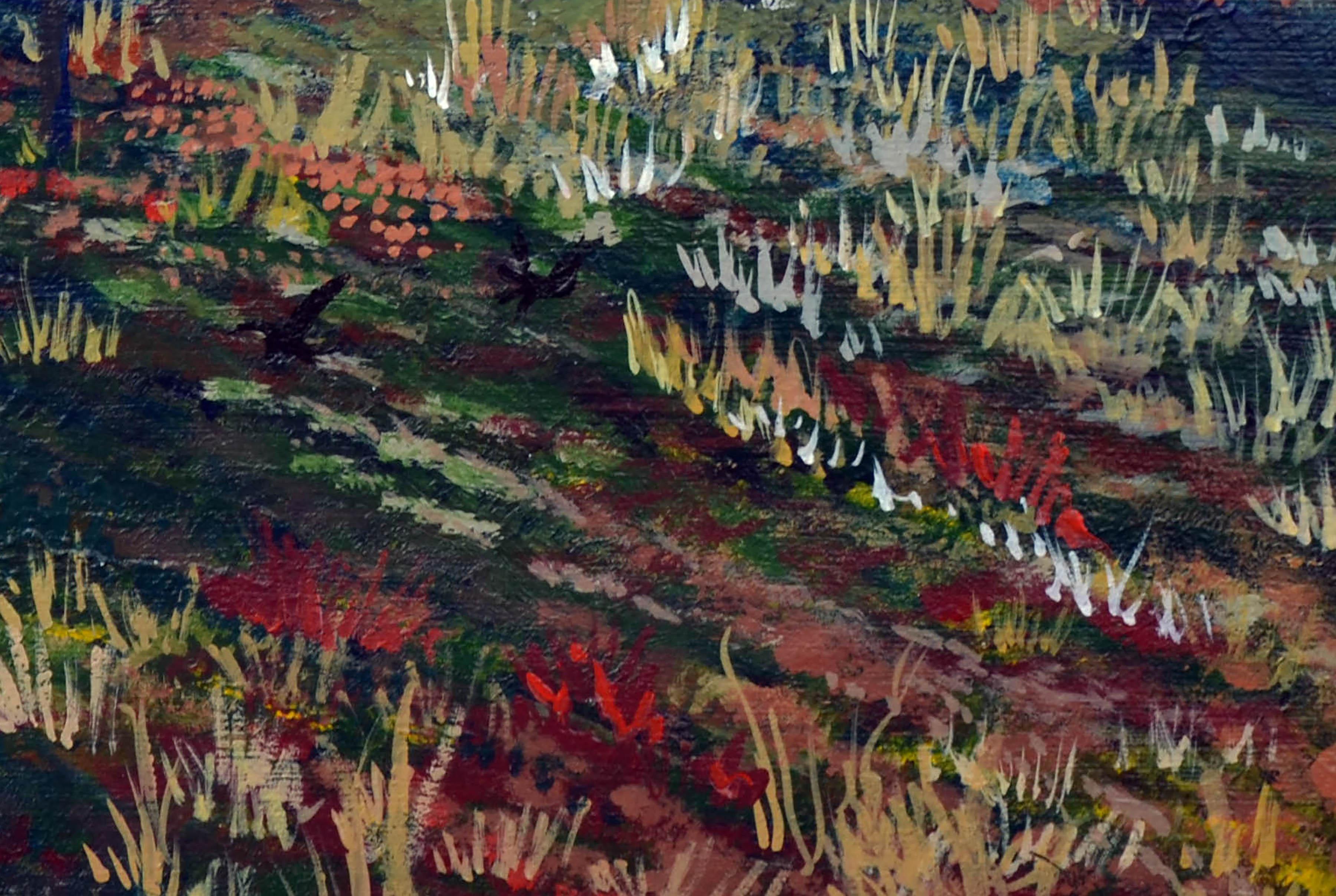 Paisaje de época -- Campo de flores silvestres en flor en venta 3