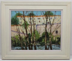 Vintage CONNIE SIMMERS (1941-) Scottish - An original signed oil painting Tuscany ITALY 