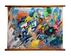 Ghost of Home - Abstract Expressionism, Graffiti Style Painting, Bright Colors