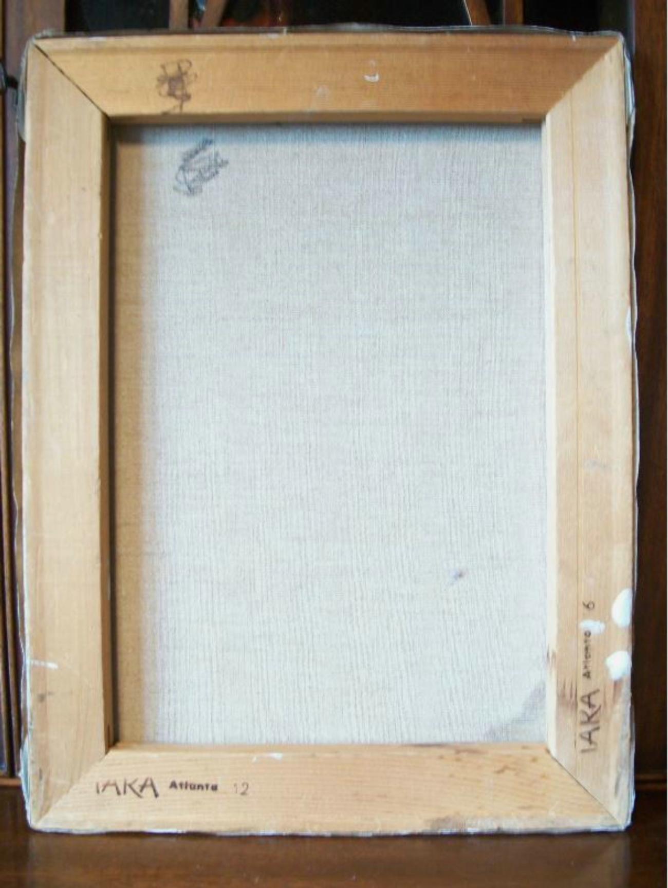 Connor - Pittura acrilica semi-nuda d'epoca su tela - Firmata - Circa 1994 In condizioni buone in vendita a Chatham, ON