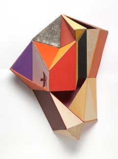 Conny Goelz Schmitt "The Bird and the Abyss" - Geometric Abstract Wall Sculpture
