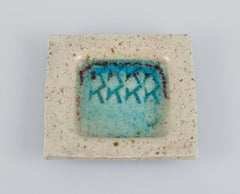 Conny Walther and an unknown Danish ceramicist.  Two unique ceramic bowls.