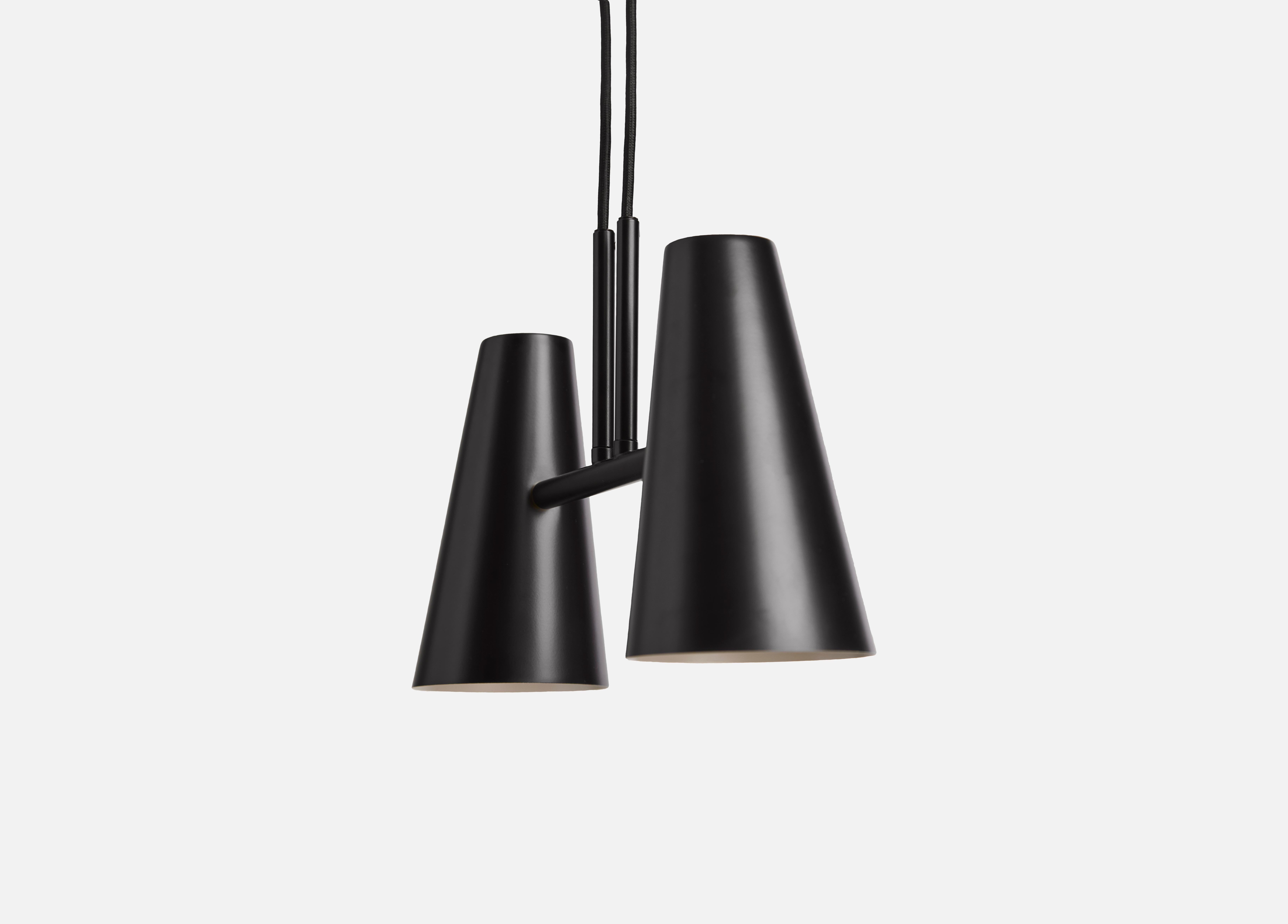 Post-Modern Cono 2 Shades Pendant Lamp by Benny Frandsen For Sale