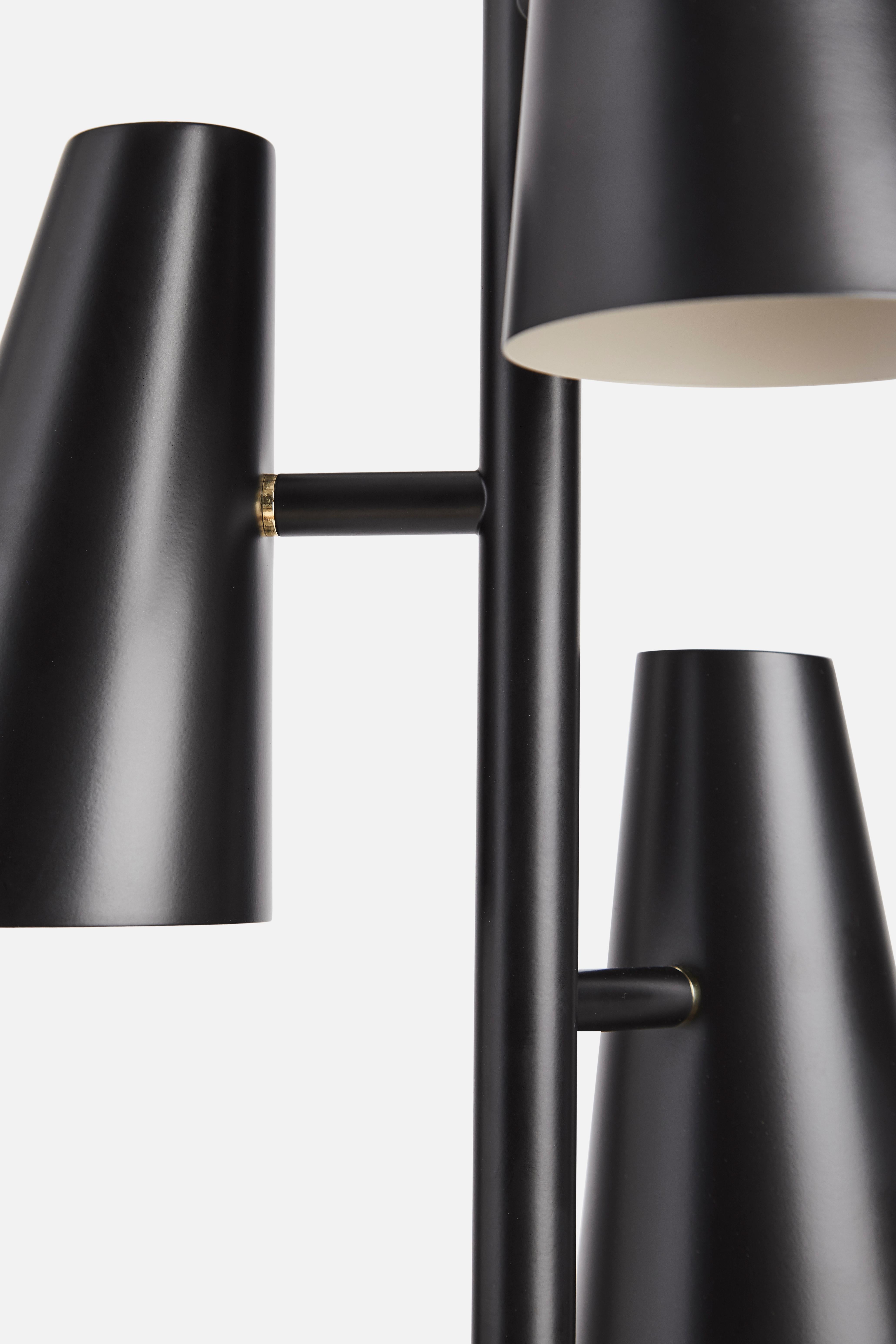 Danish Cono 3 Shades Pendant Lamp by Benny Frandsen For Sale