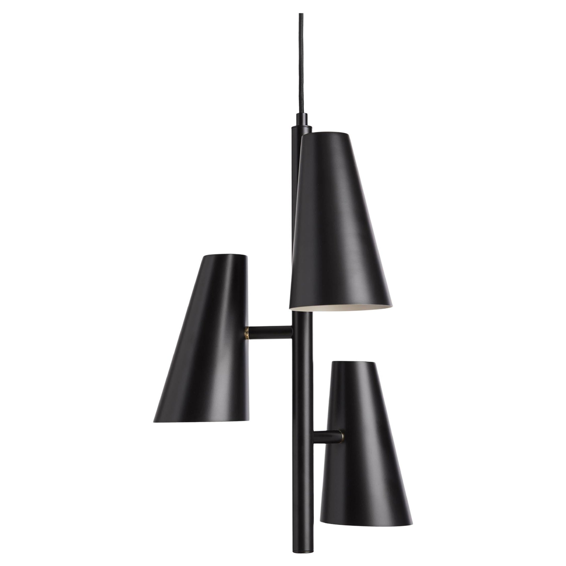 Lampe suspendue Cono à 3 abat-jour de Benny Frandsen en vente
