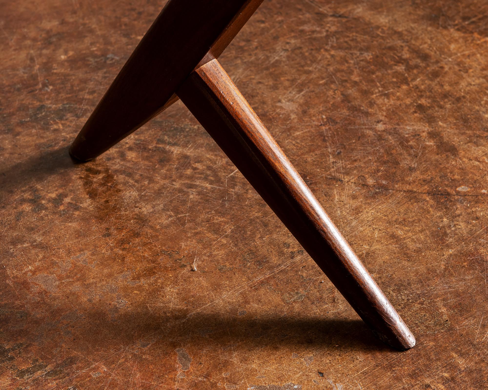 Conoid Cross-Legged Desk in Walnut and Hickory by George Nakashima, 1963 1