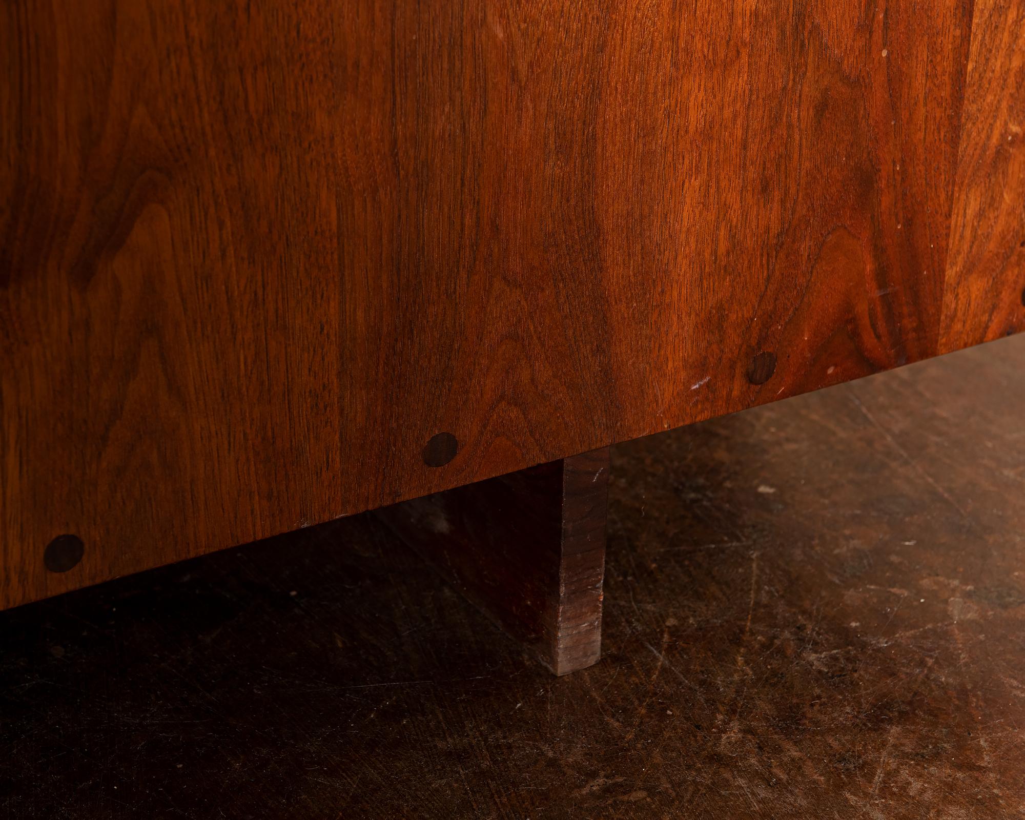 American Conoid Cross-Legged Desk in Walnut and Hickory by George Nakashima, 1963