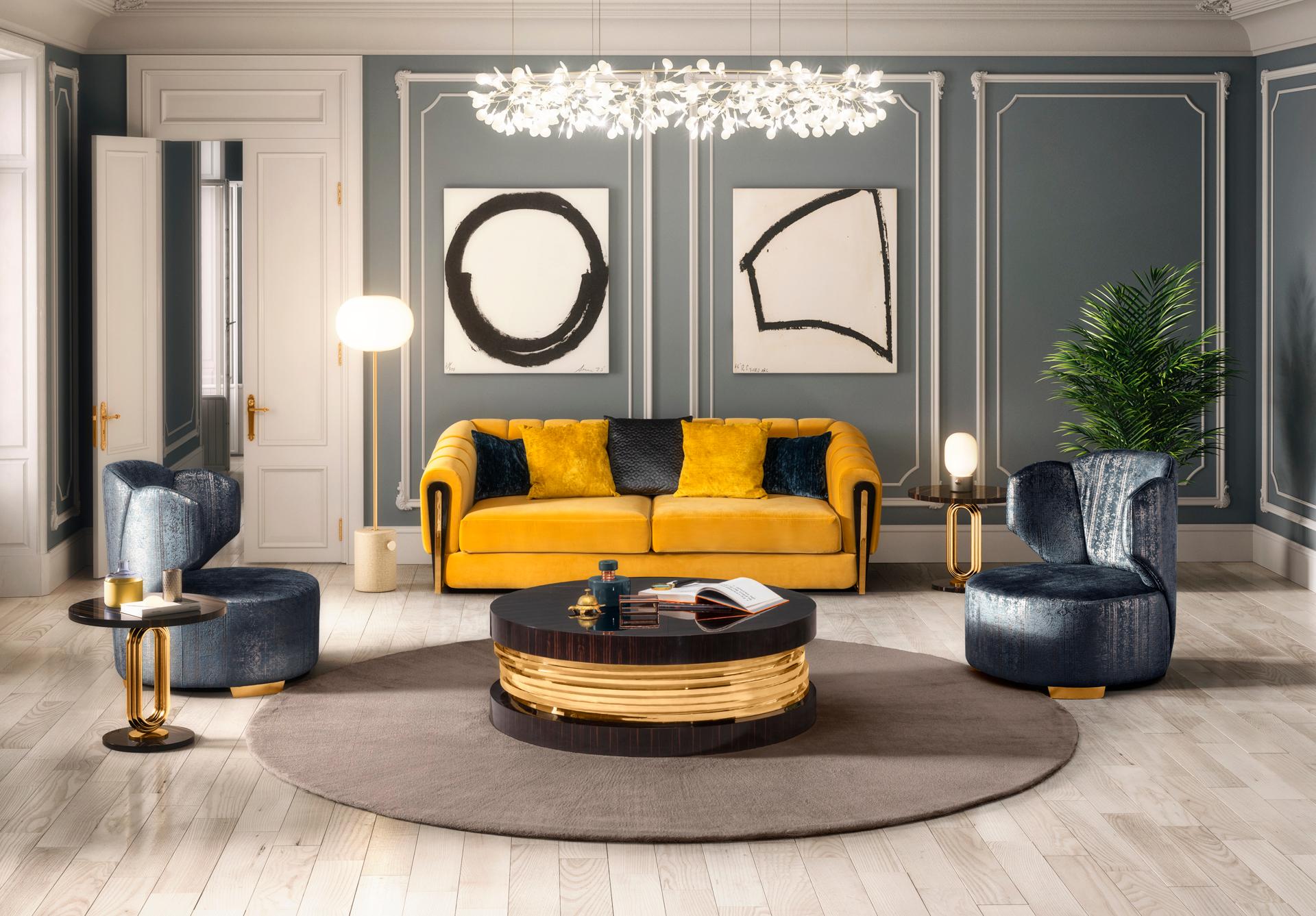 Il divano Conquer di OPR è un pezzo forte progettato per dare un senso di glamour, comfort ed eleganza senza tempo a qualsiasi interno. Ispirato alla raffinata geometria e ai materiali di lusso dell'epoca Art Déco, questo divano è realizzato da