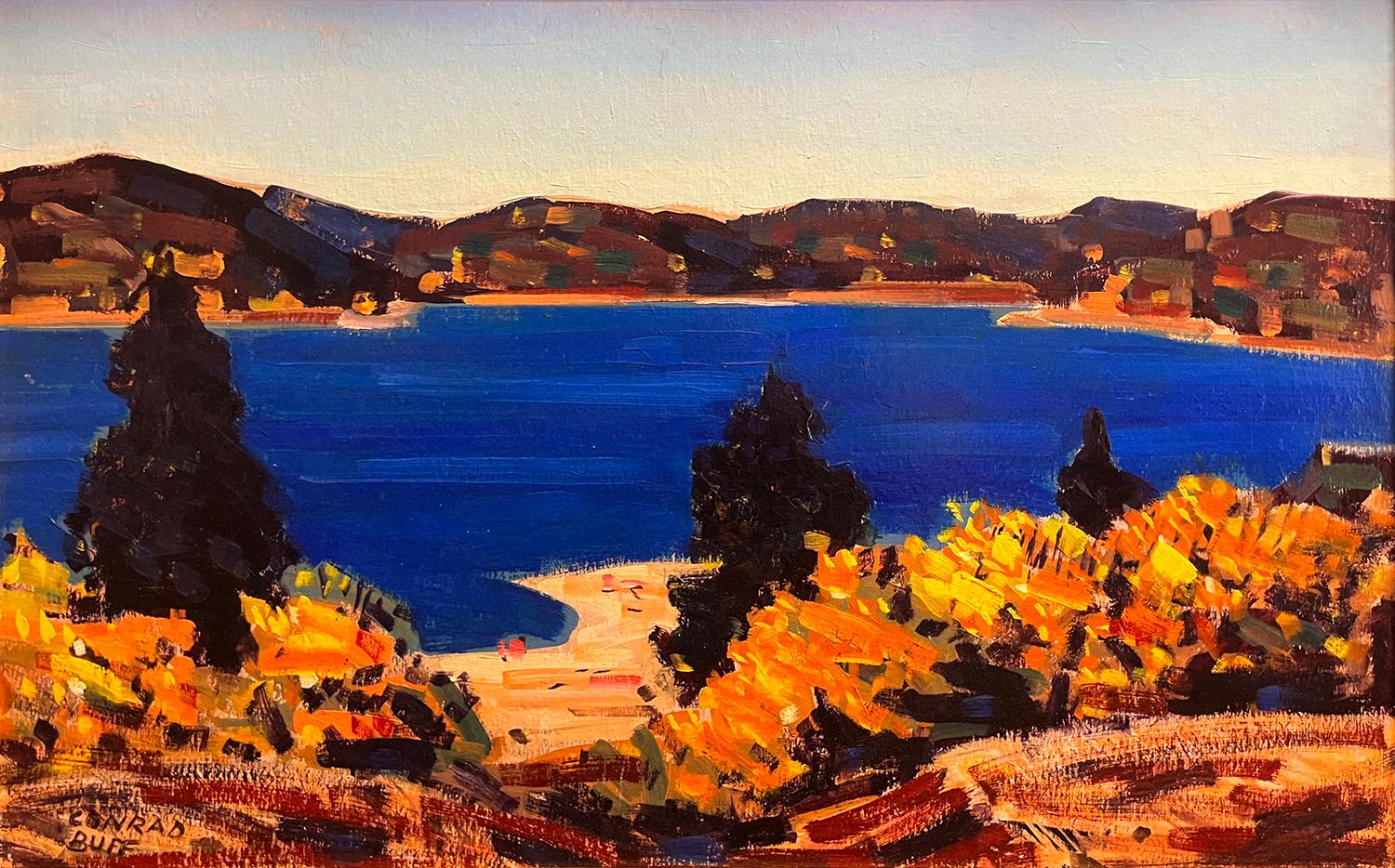 Tahoe Vista, c. 1945 - Painting de Conrad Buff