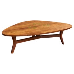 Conrad Divine, Coffee Table, Walnut, Resin, USA, 1960s Conrad Divine, Coffee Table, Walnut, Resin, USA, 1960s