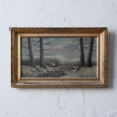 Conrad F. Haeseler Winter Scene Painting