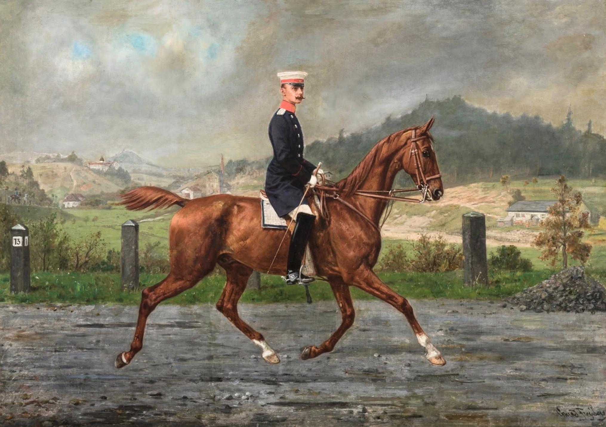 Friedrich Leopold, Prince of Prussia, on Horseback
