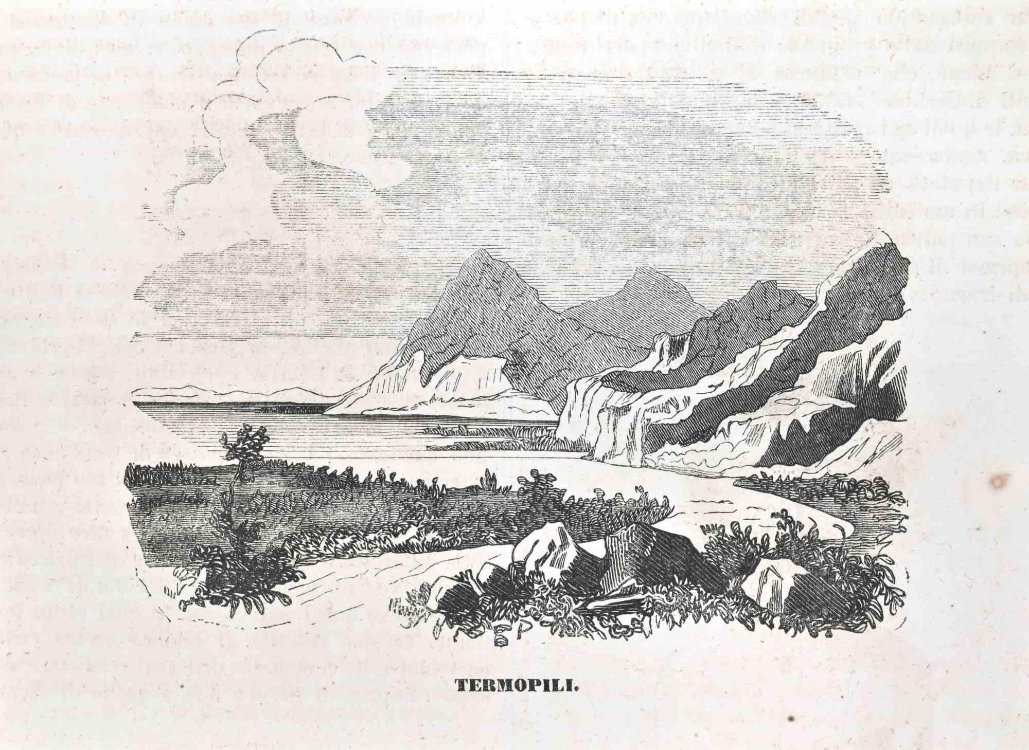 Termopili is an artwork realized by the artist Conrad Friedrich Strahlheim in 1837.

Black and white etching.

Good conditions.