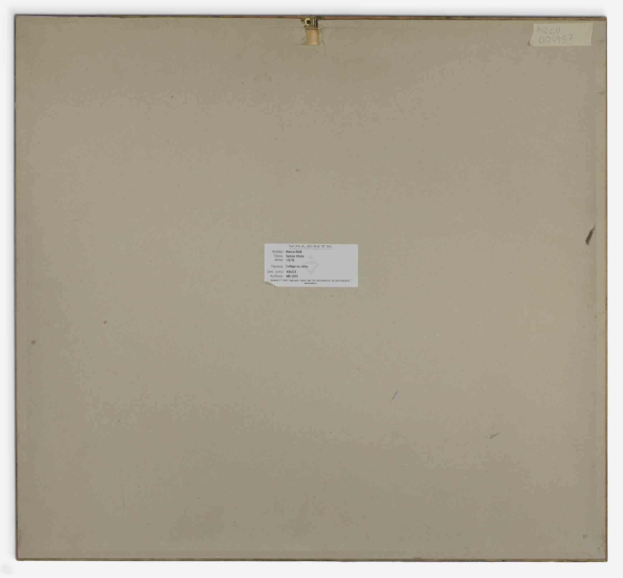 Composizione astratta - Tecnica mista di Conrad Marca-Relli - 1978 - Mixed Media Art Moderno di  Conrad Marca Relli