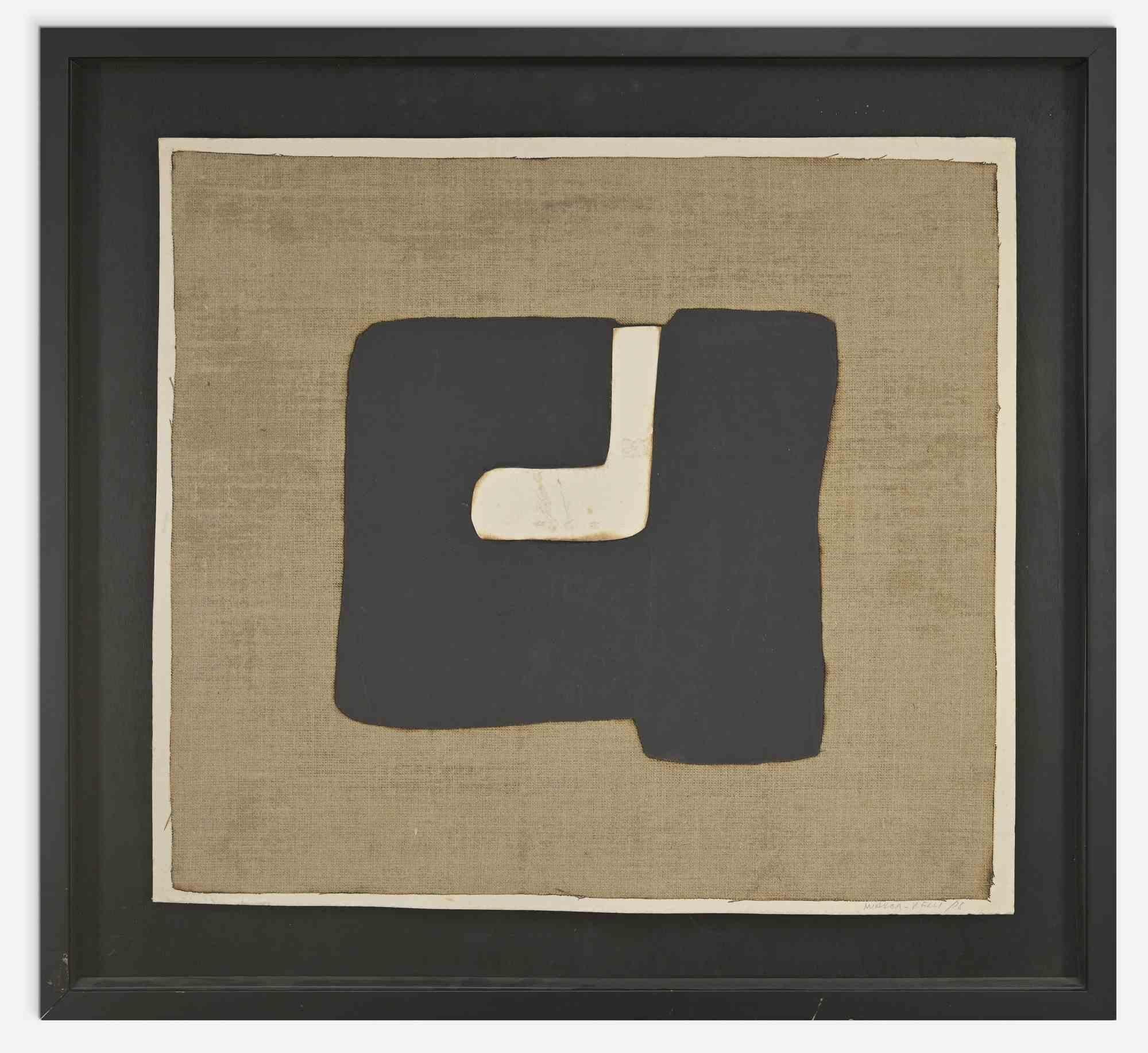 Abstract Composition - Mixed Media By Conrad Marca Relli - 1978