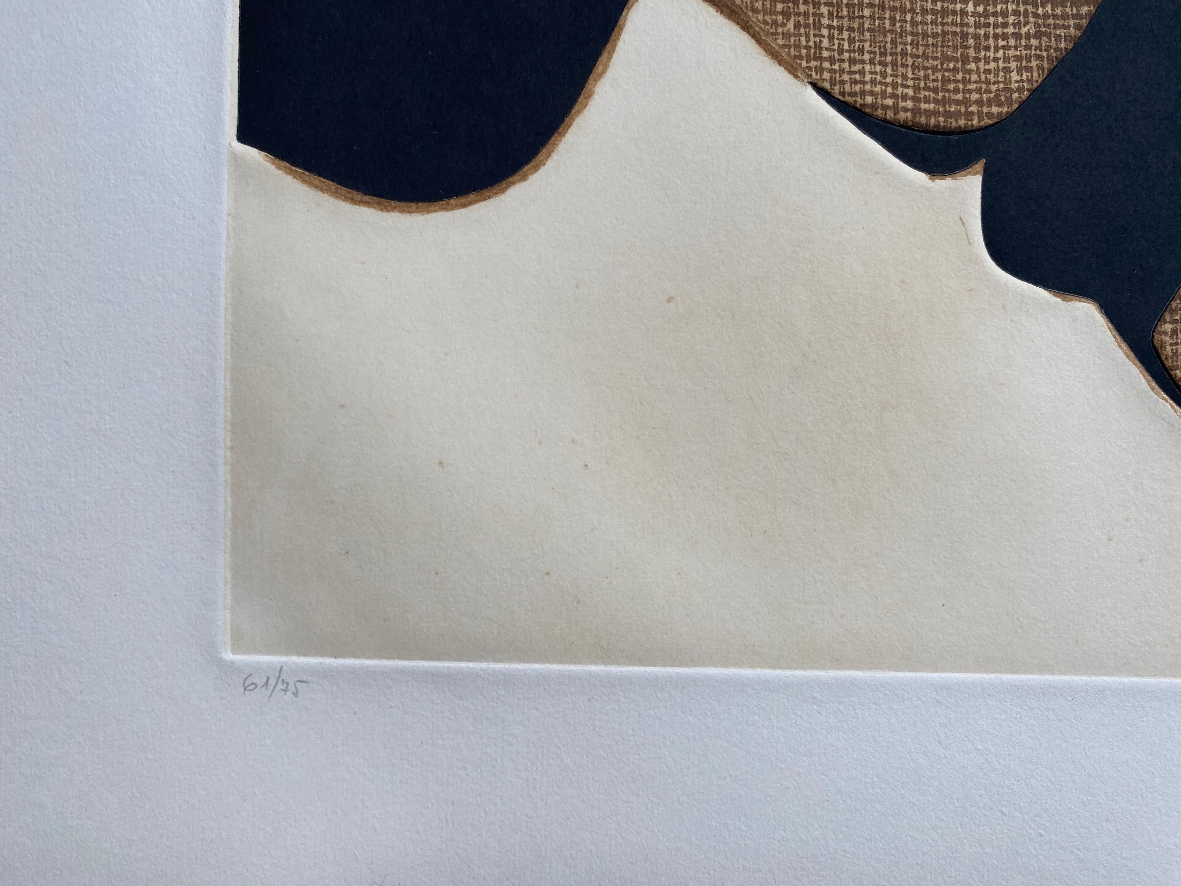 Conrad Marca-Relli Composizione Litografia 1977 in vendita 4