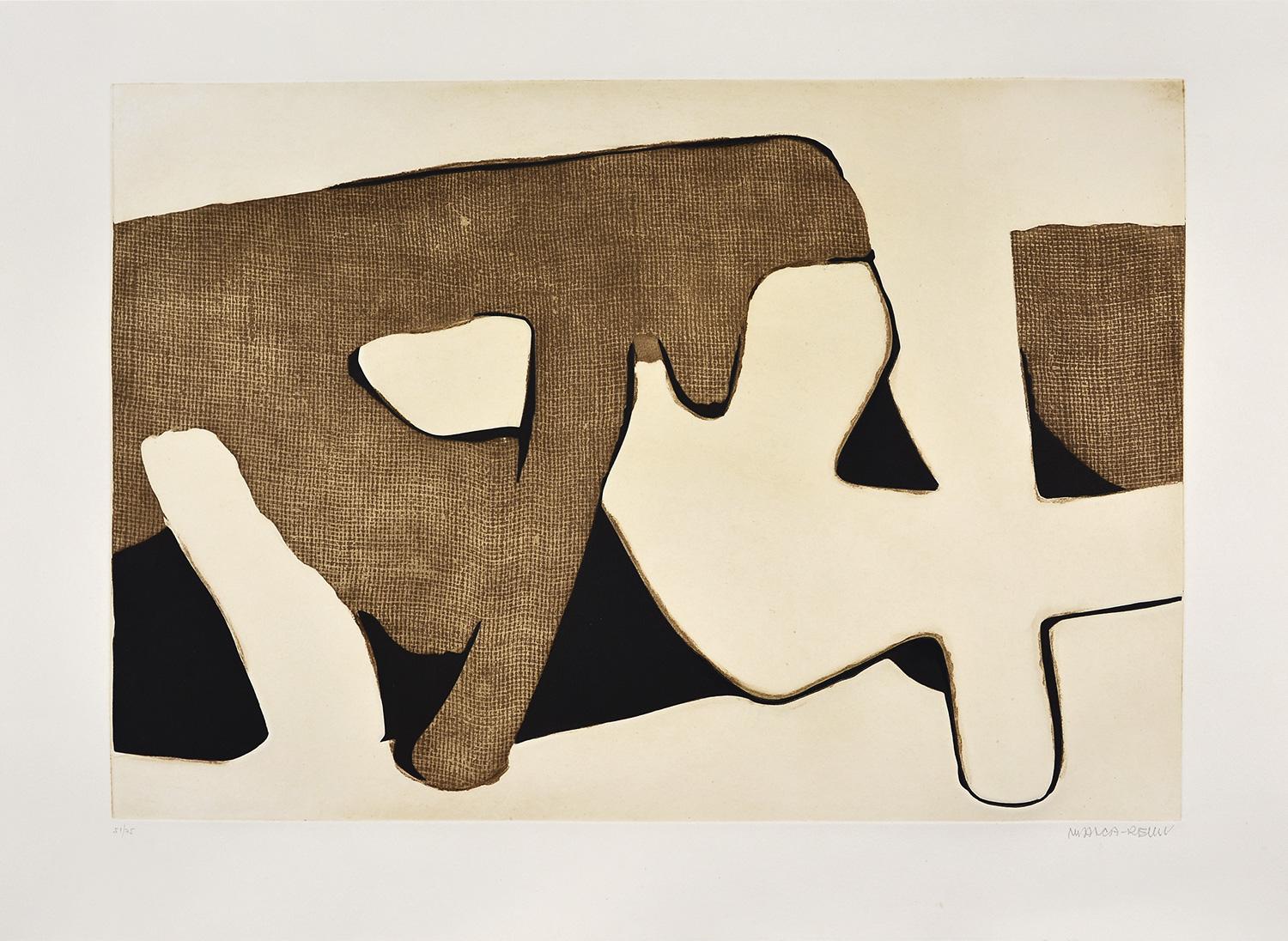 Conrad Marca-Relli - Composition XIV
Date of creation: 1977
Medium: Etching and aquatint on Gvarro paper
Edition number: 51/75
Size: 56 x 76 cm
Condition: In very good conditions and never framed
Observations: Etching and aquatint on Gvarro paper