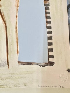 Conrad Marca-Relli, "Tamburino e nudo", 1982, litografia firmata