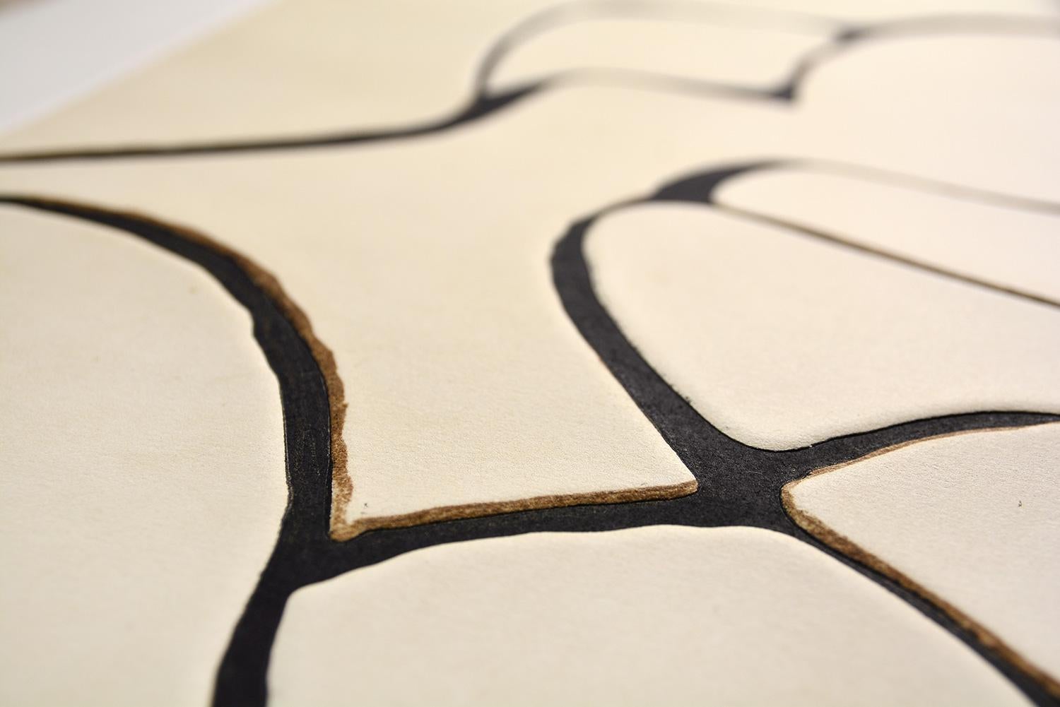 Conrad Marca Relli - Composition XV
Date of creation: 1977
Medium: Etching and aquatint on Gvarro paper
Edition number: 47/75
Size: 56 x 76 cm
Condition: In very good conditions and never framed
Observations: Etching and aquatint on Gvarro paper