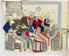 Conrad Marca-Relli, "The Meeting Place, " 1982, signed lithograph