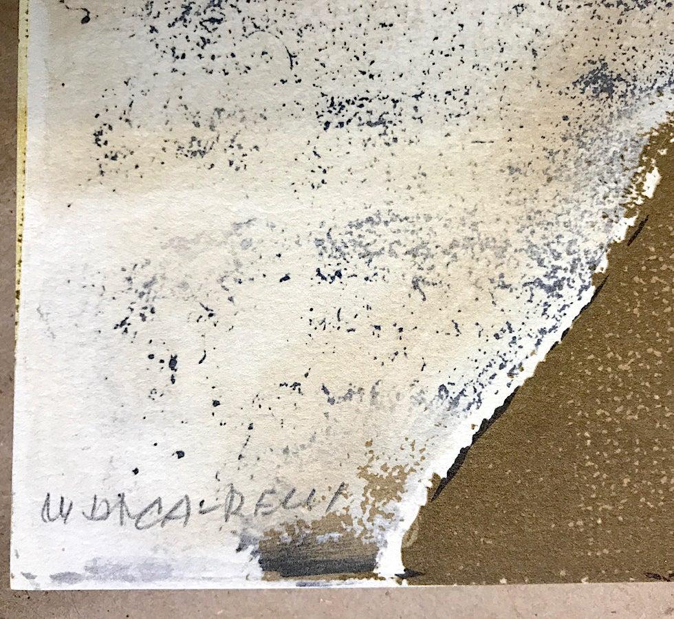 VILLA NEUVE es una litografía original de edición limitada impresa mediante técnicas de litografía manual en papel de grabado de archivo 100% libre de ácido. VILLA NEUVE es un imaginativo abstracto modernista que representa un paisaje urbano con