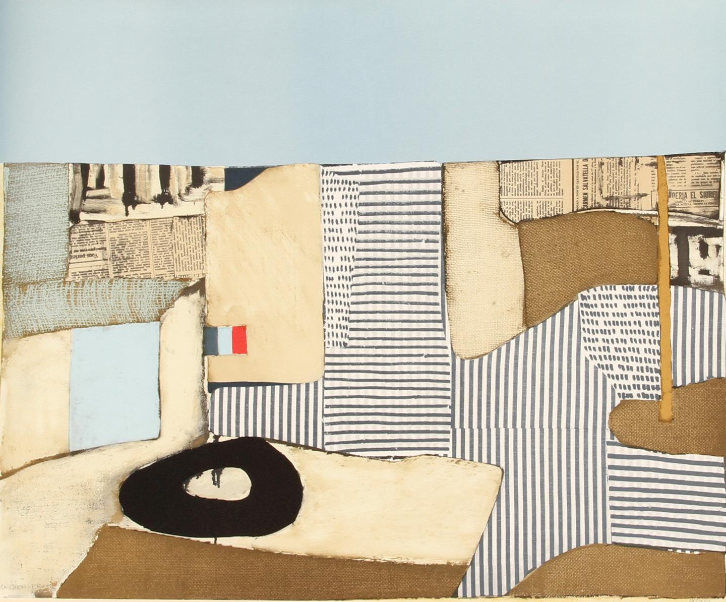 Villa Nueve, lithographie expressionniste abstraite de Conrad Marca-Relli