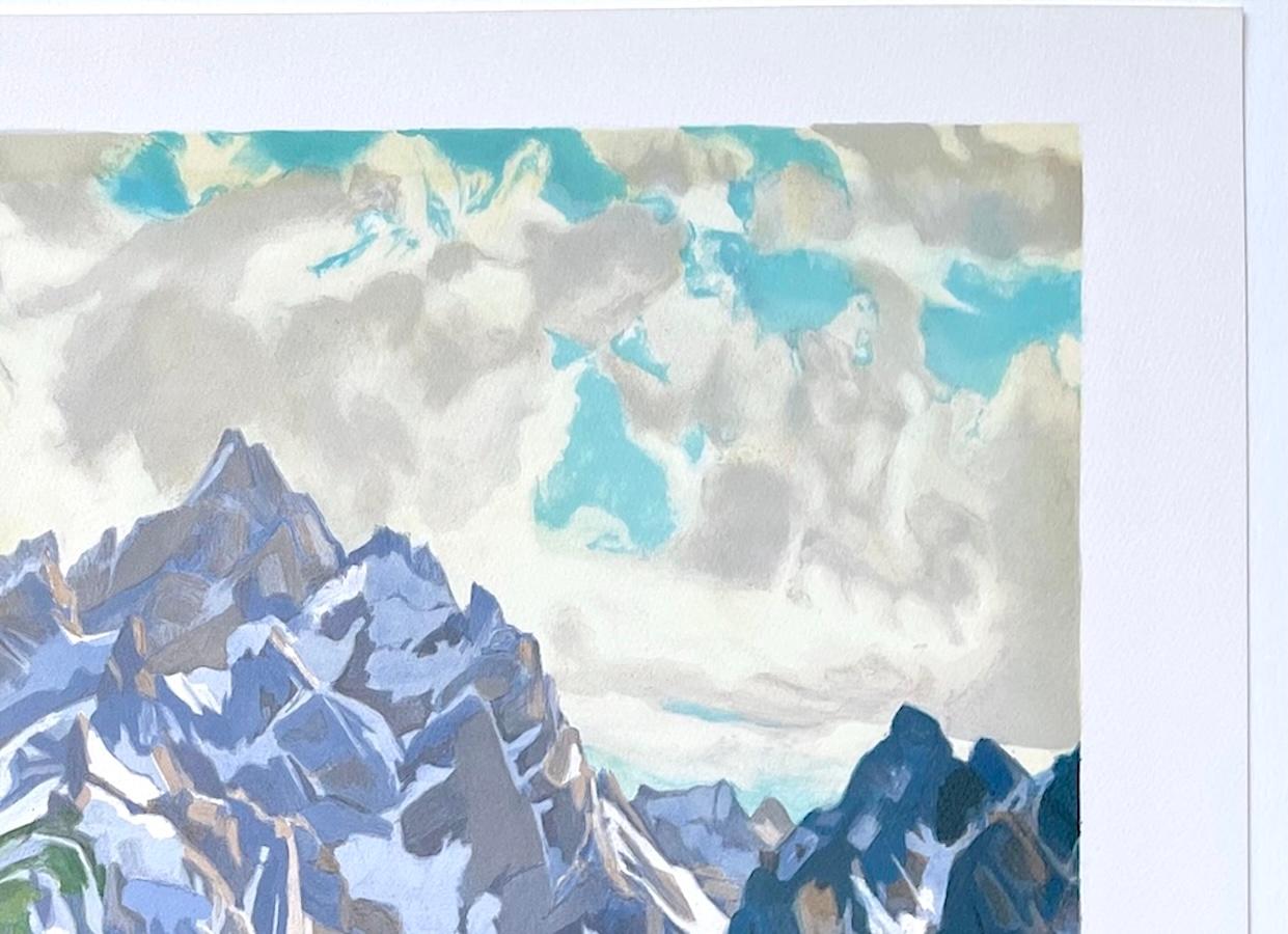 TAPESTRY OF SPRING, del artista del Oeste americano Conrad Schwiering, es una litografía dibujada a mano en edición limitada, impresa mediante técnicas de litografía manual en papel Somerset de archivo 100% libre de ácido. TAPESTRY OF SPRING es un