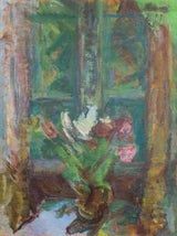 Conrad Stonor Werner Tulips By A Window Large Post