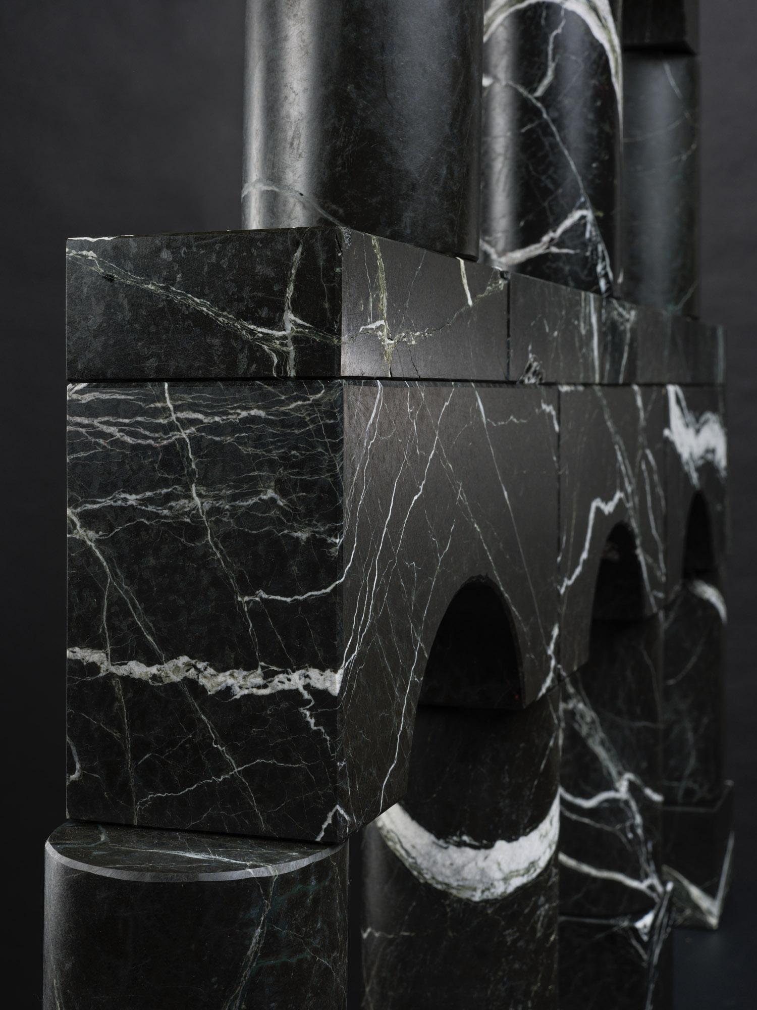 Architectural Sculpture made out of Black Stone, 2025 - 'Variation VII (V)' For Sale 7