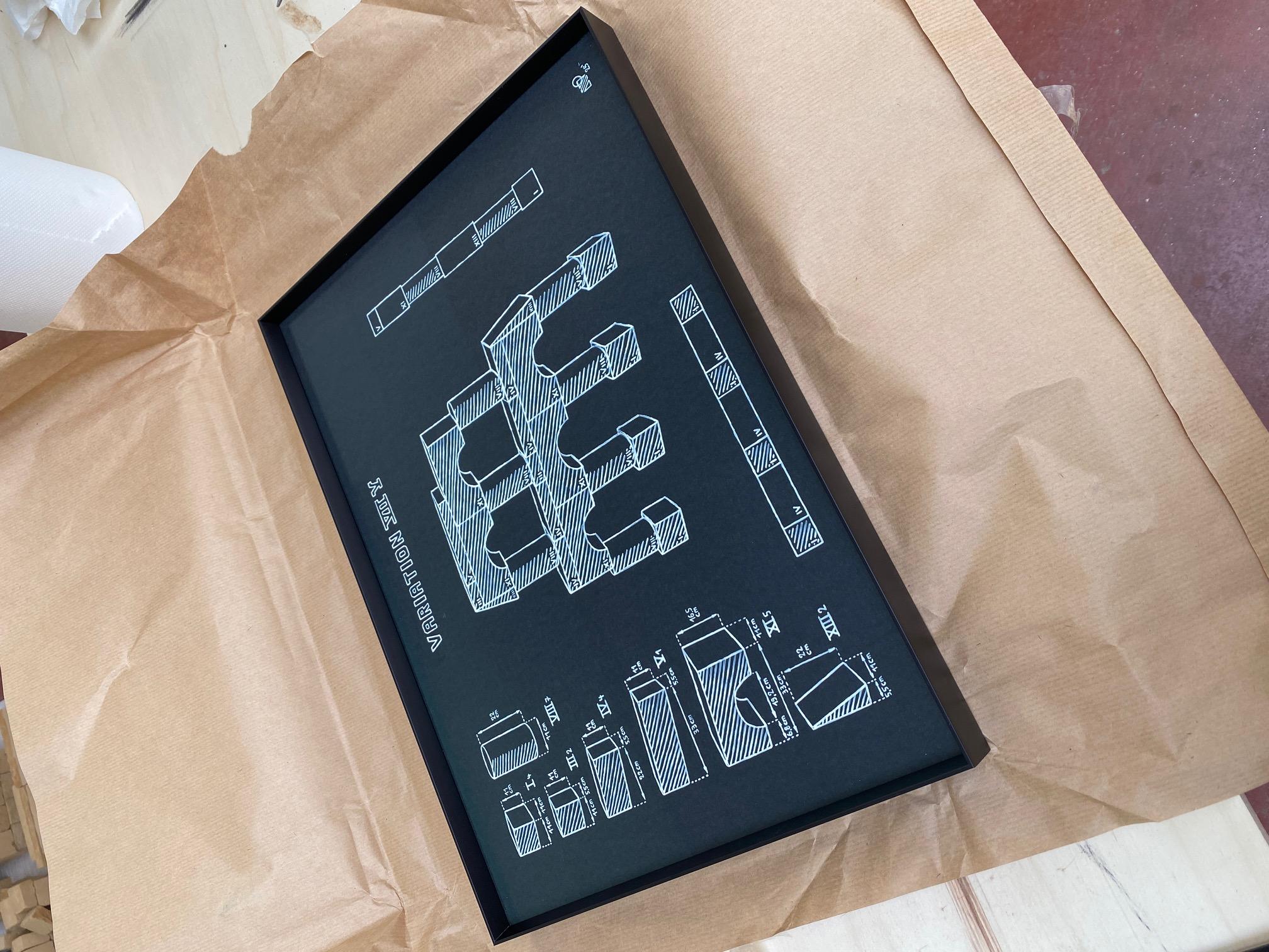 Architectural Sculpture made out of Black Stone, 2025 - 'Variation VII (V)' For Sale 10