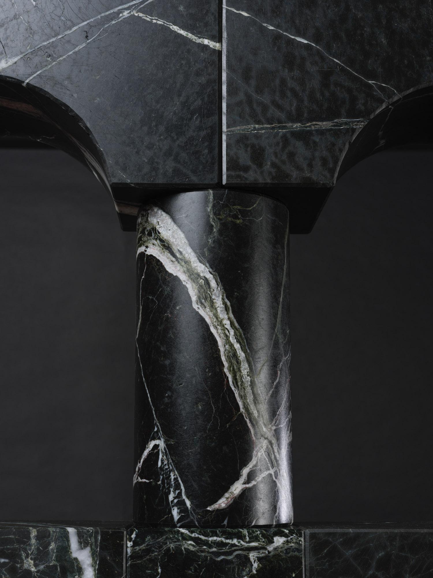 Architectural Sculpture made out of Black Stone, 2025 - 'Variation VII (V)' For Sale 2