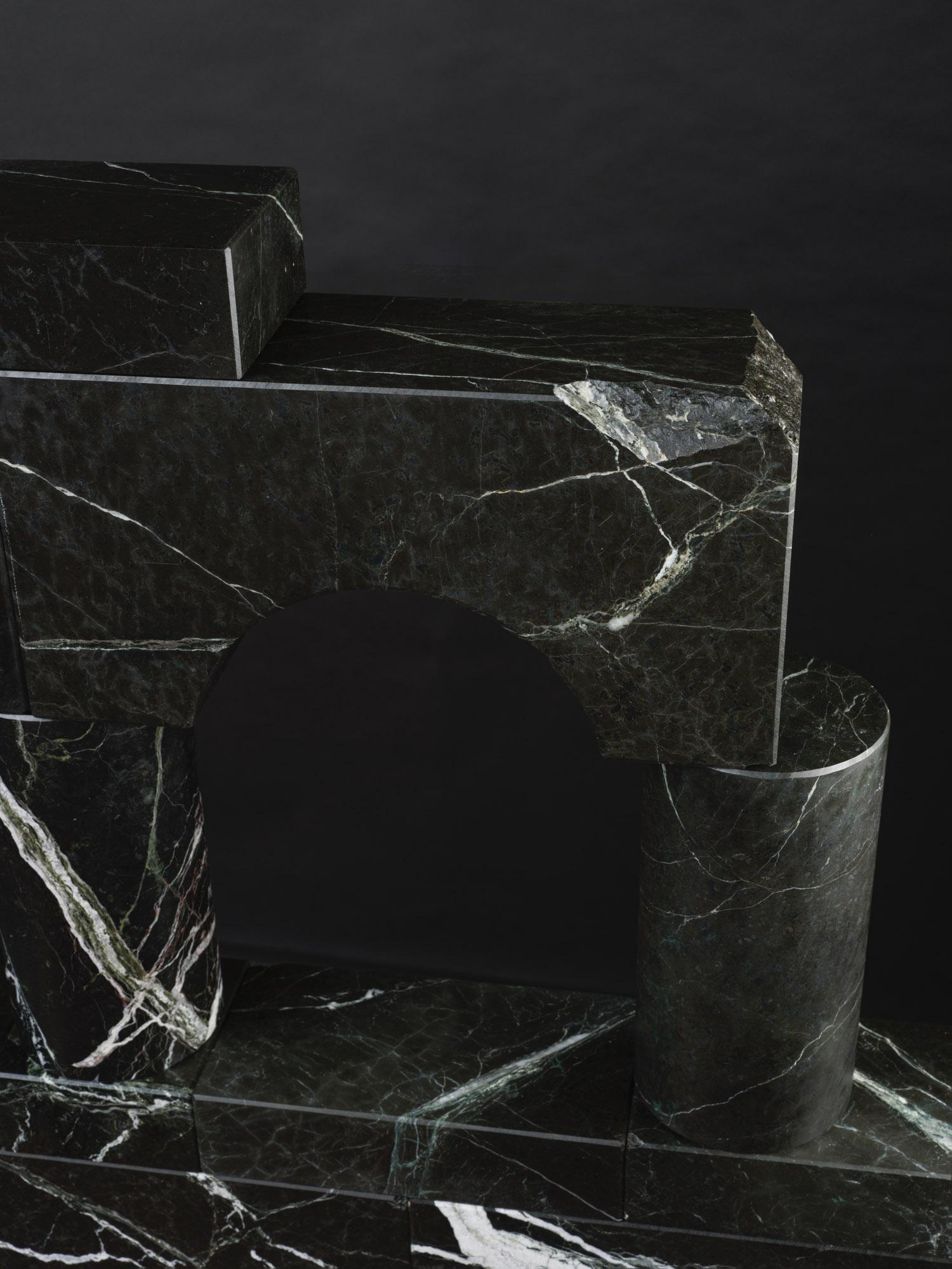 Architectural Sculpture made out of Black Stone, 2025 - 'Variation VII (V)' For Sale 5