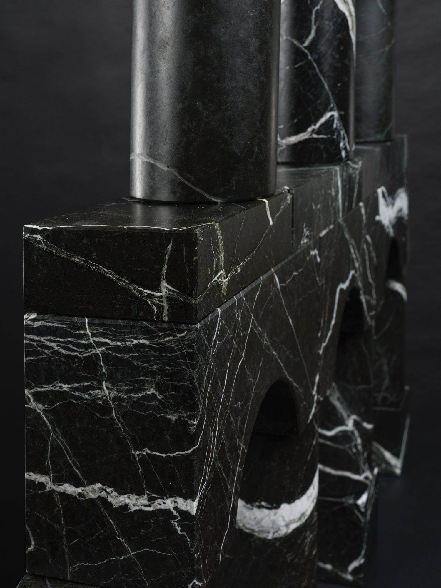 Architectural Sculpture made out of Black Stone, 2025 - 'Variation VII (V)' For Sale 6