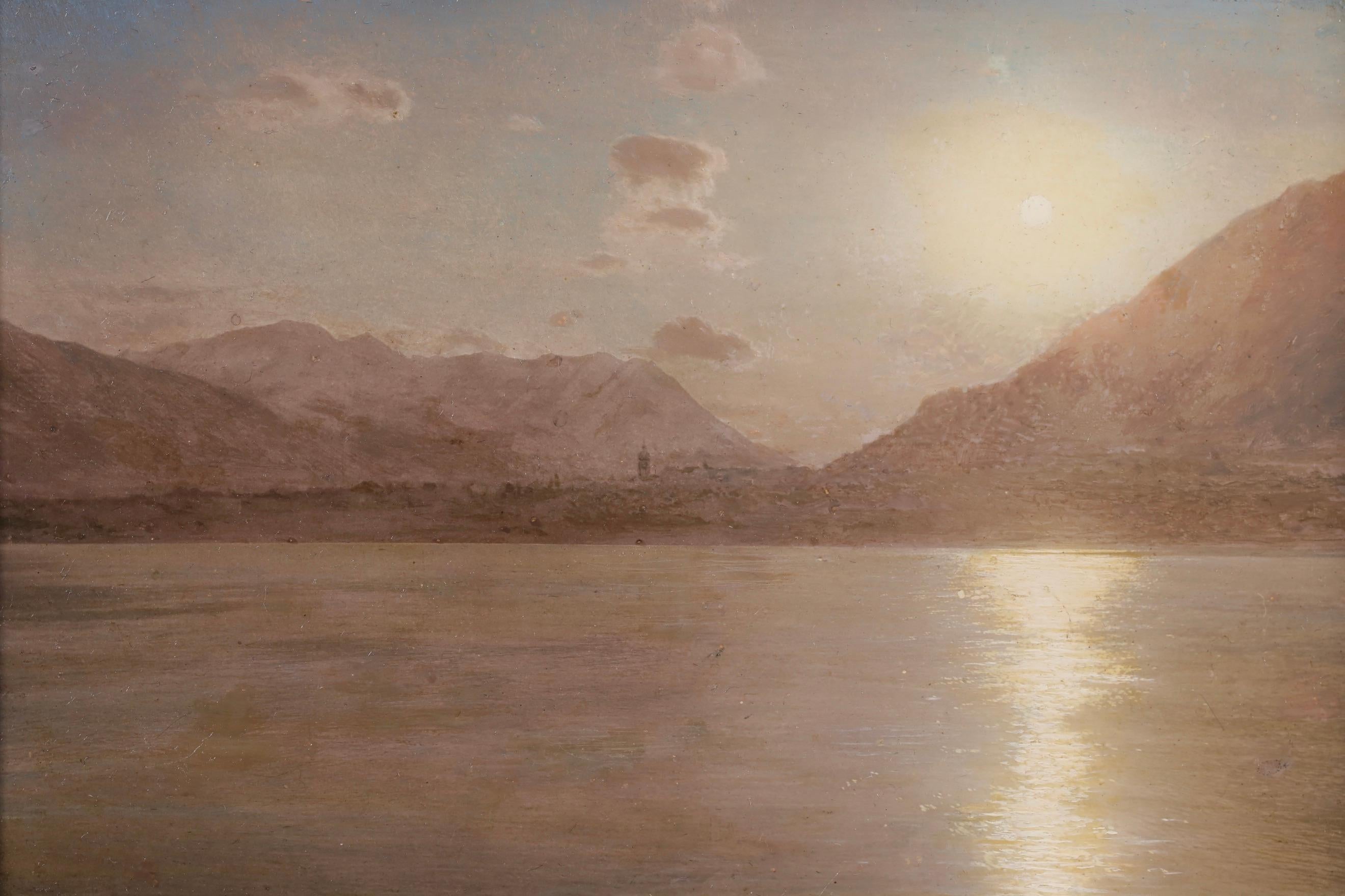 Sonnenaufgang – Das Tal von Mexiko – Impressionistische Landschaft Öl – C Wise Chapman (Impressionismus), Painting, von Conrad Wise Chapman