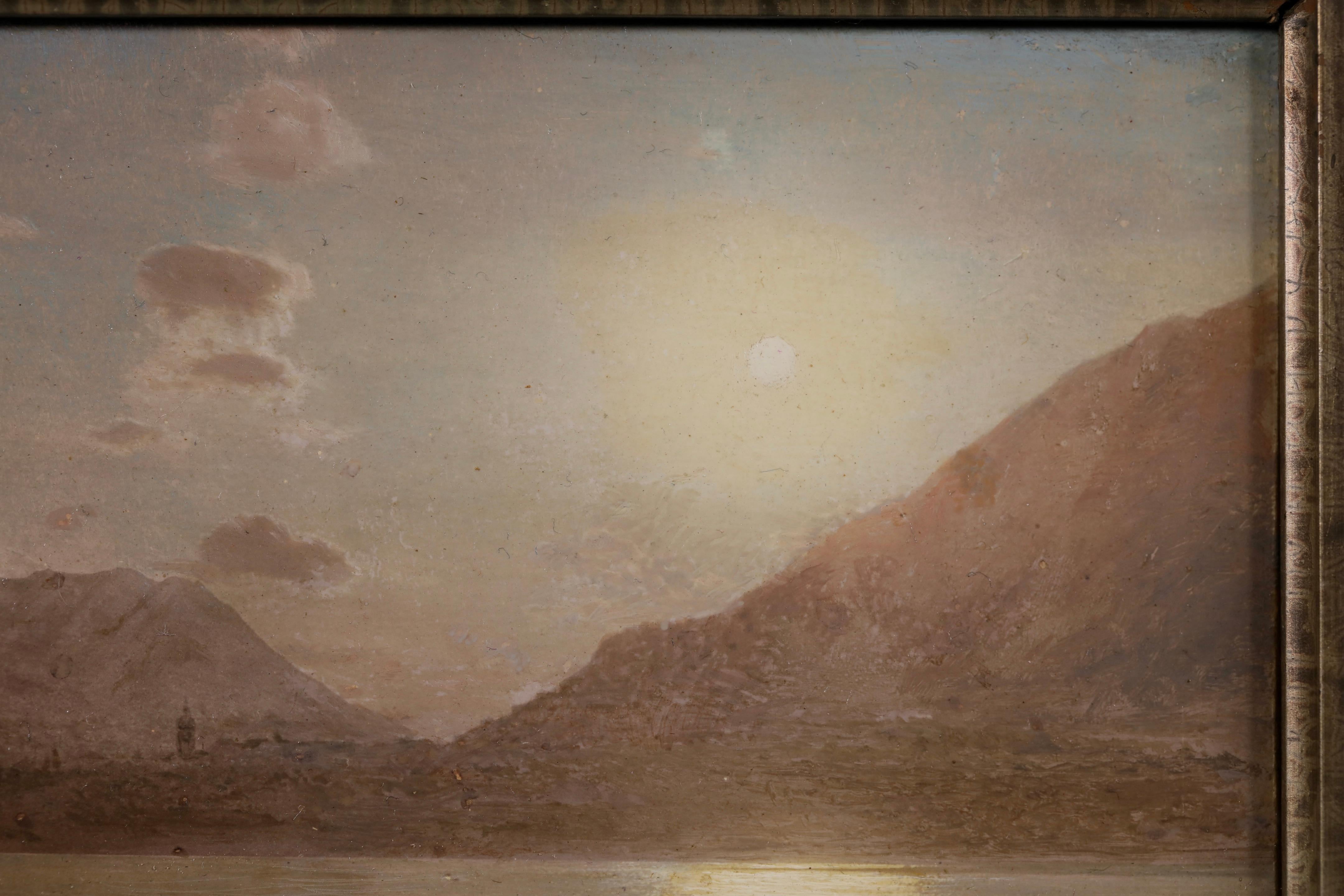 Sonnenaufgang – Das Tal von Mexiko – Impressionistische Landschaft Öl – C Wise Chapman im Angebot 1