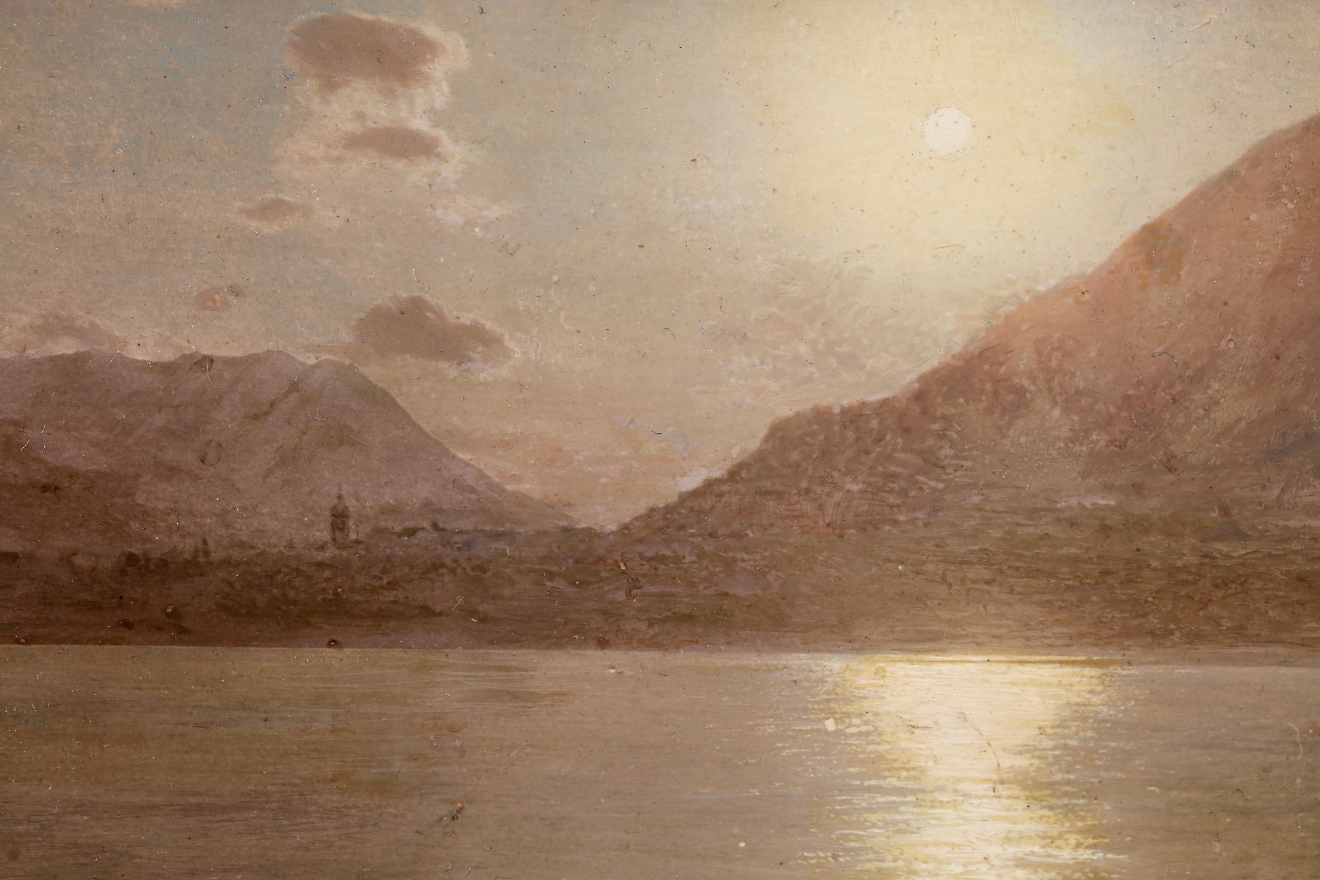 Sonnenaufgang – Das Tal von Mexiko – Impressionistische Landschaft Öl – C Wise Chapman im Angebot 4