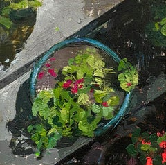 "Pot Plants" Original Oil and Acrylic Painting