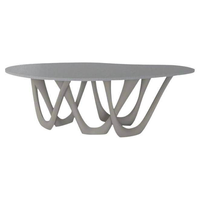 Concrete Grey Concrete Steel Sculptural G-Table by Zieta