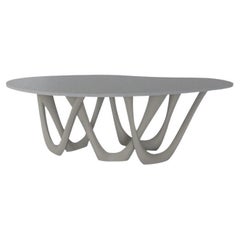 Conrete Grey Concrete Steel Sculptural G-Table by Zieta