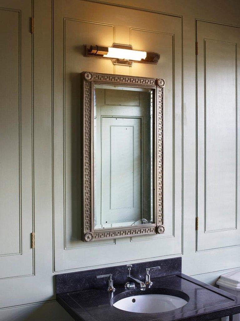 The Jamb Conroy Nickel Wall Light Sconce in the Art Deco Style For Sale 2