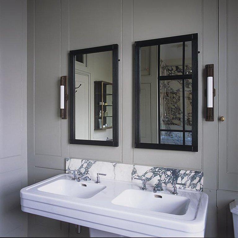 Contemporary The Jamb Conroy Nickel Wall Light Sconce in the Art Deco Style For Sale