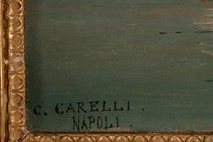"Napoli", 19th Century Bay of Naples, Oil on Canvas