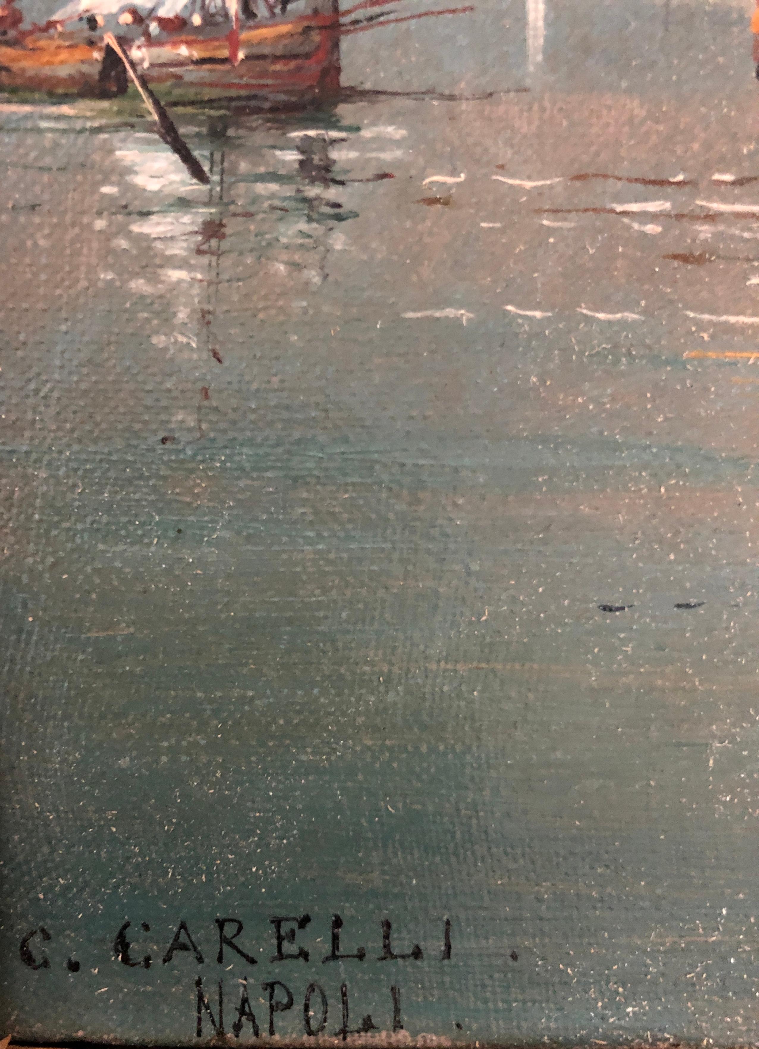 Napoli - Painting Scuola italiana di Consalvo Carelli