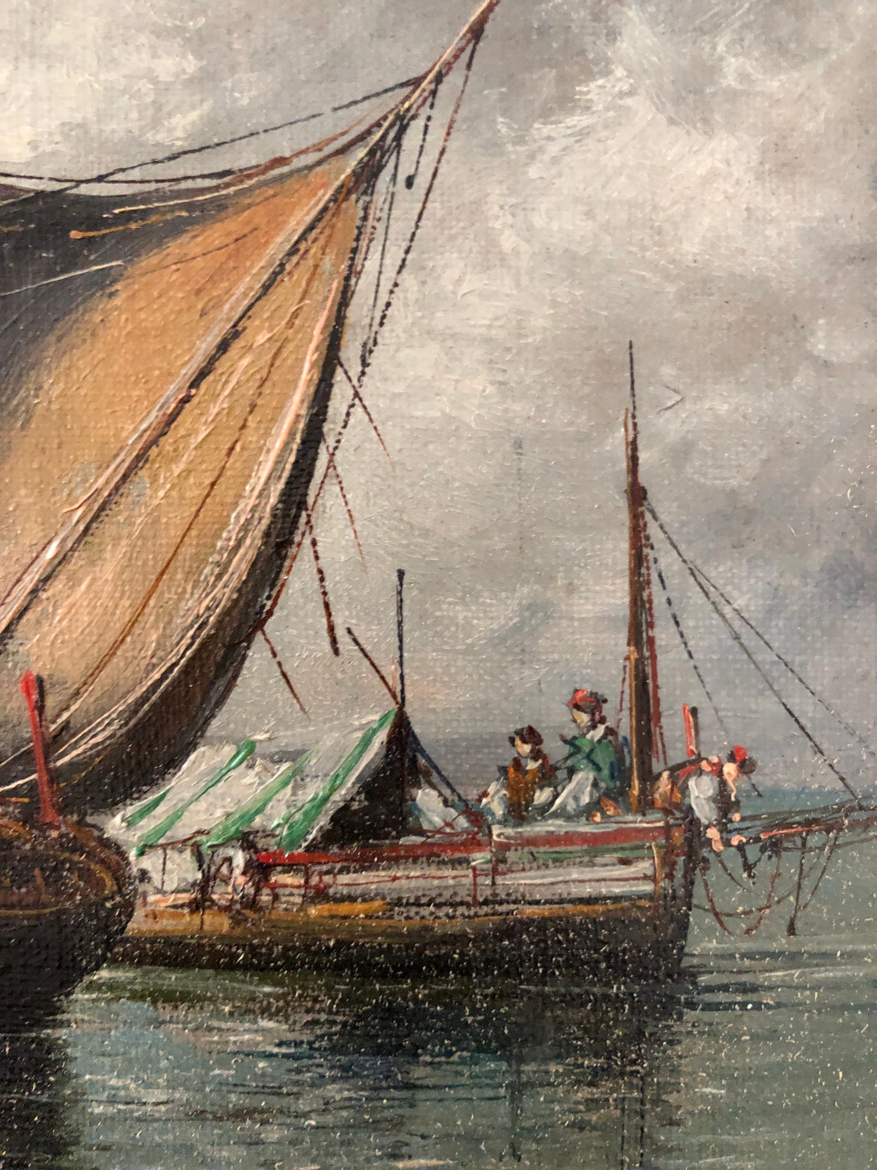 Napoli - Landscape Painting Grigio di Consalvo Carelli