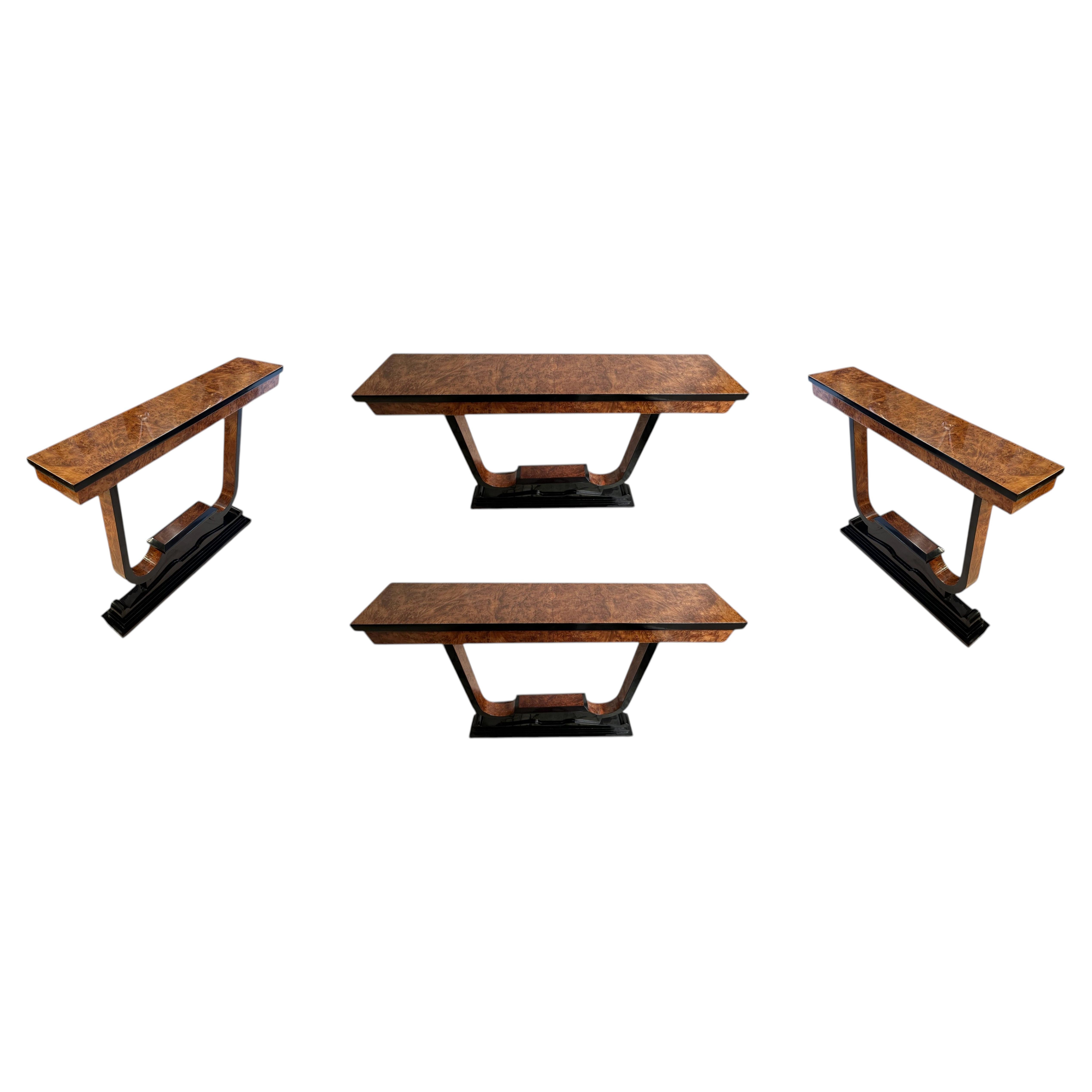 Consol, France, Art Deco in Wood 1920