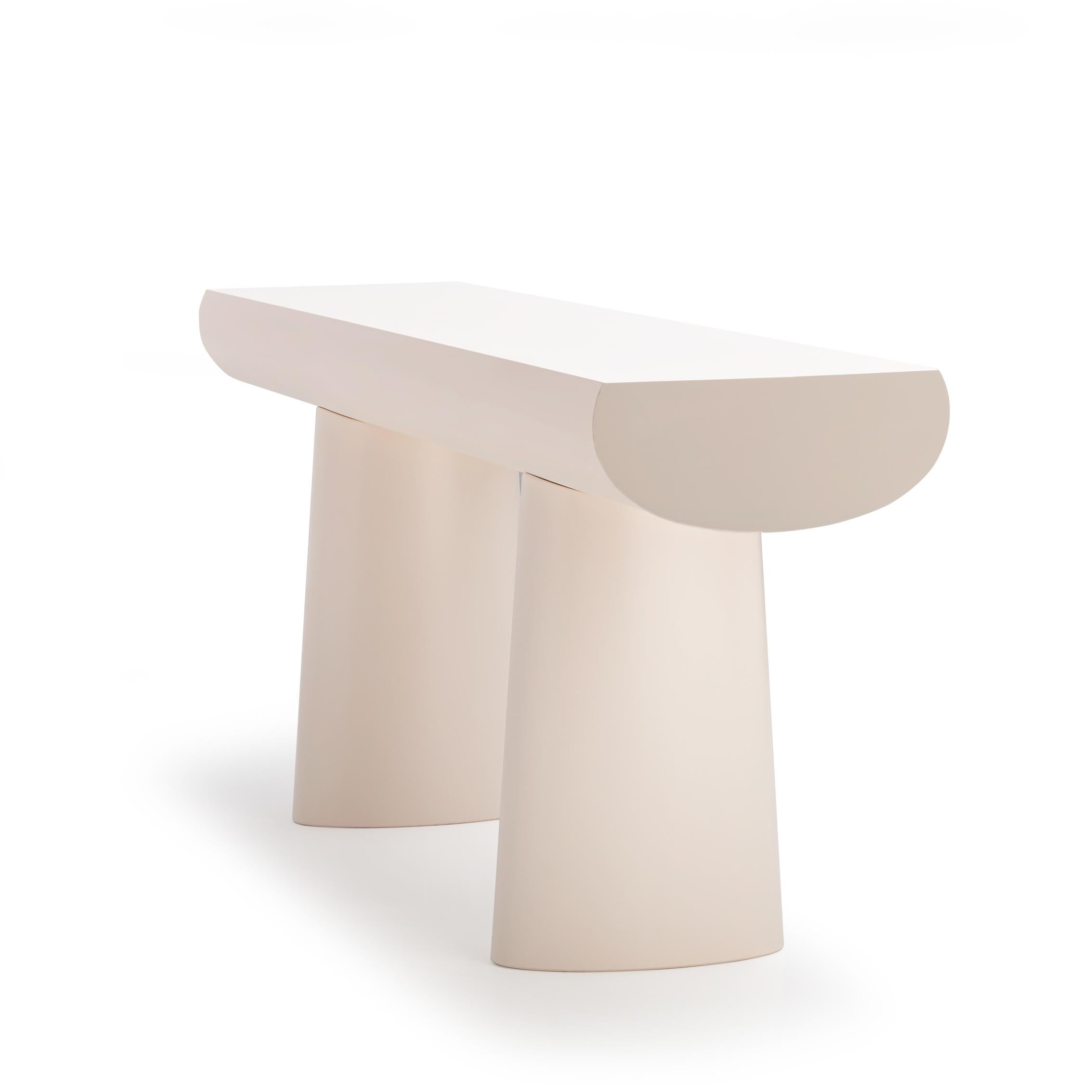 Mid-Century Modern Consol Table in Apricot By Aldo Bakker 2017 for Karakter For Sale